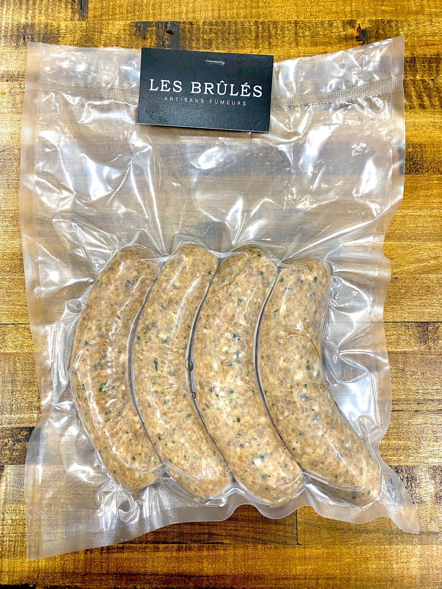 Saucisses de porc aux herbes fraîches
