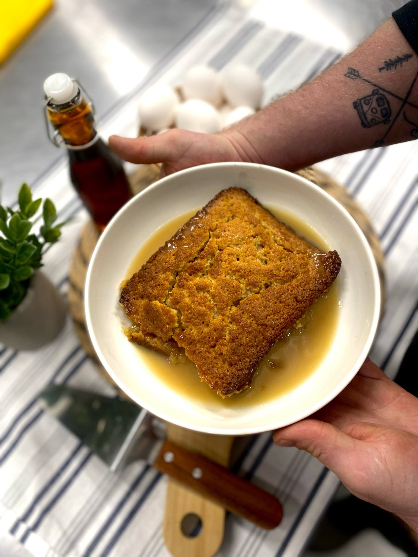 Pouding chômeur à l'érable