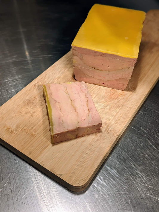 Smoked foie gras terrine